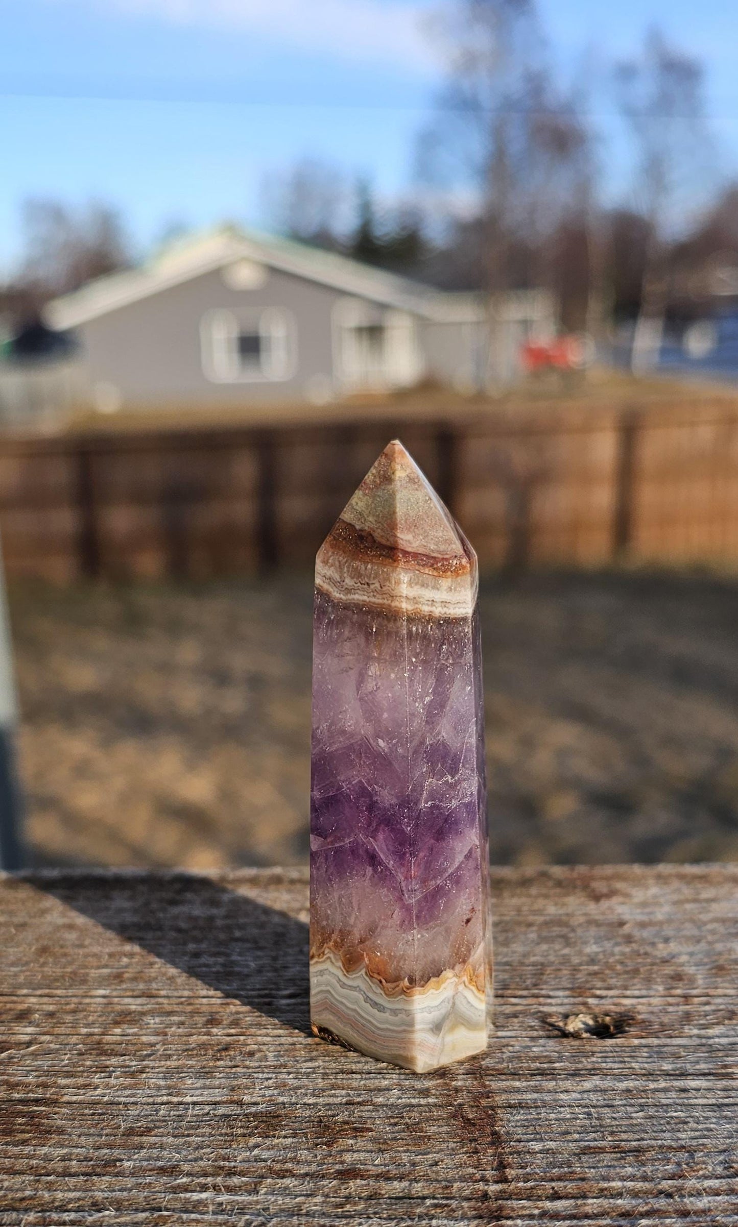 Chevron Amethyst Tower