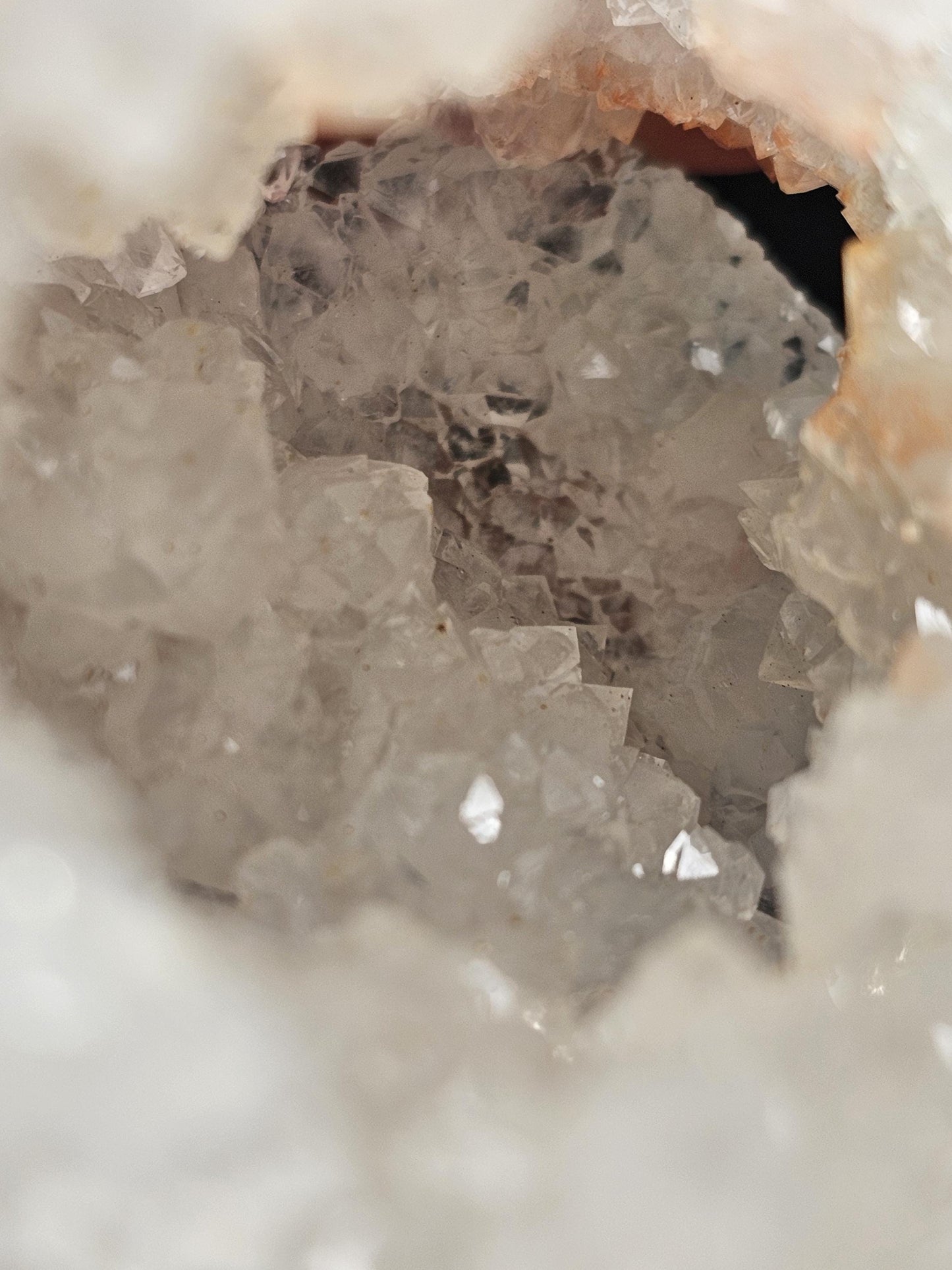 Sugar Snow Quartz Large Druzy Tower