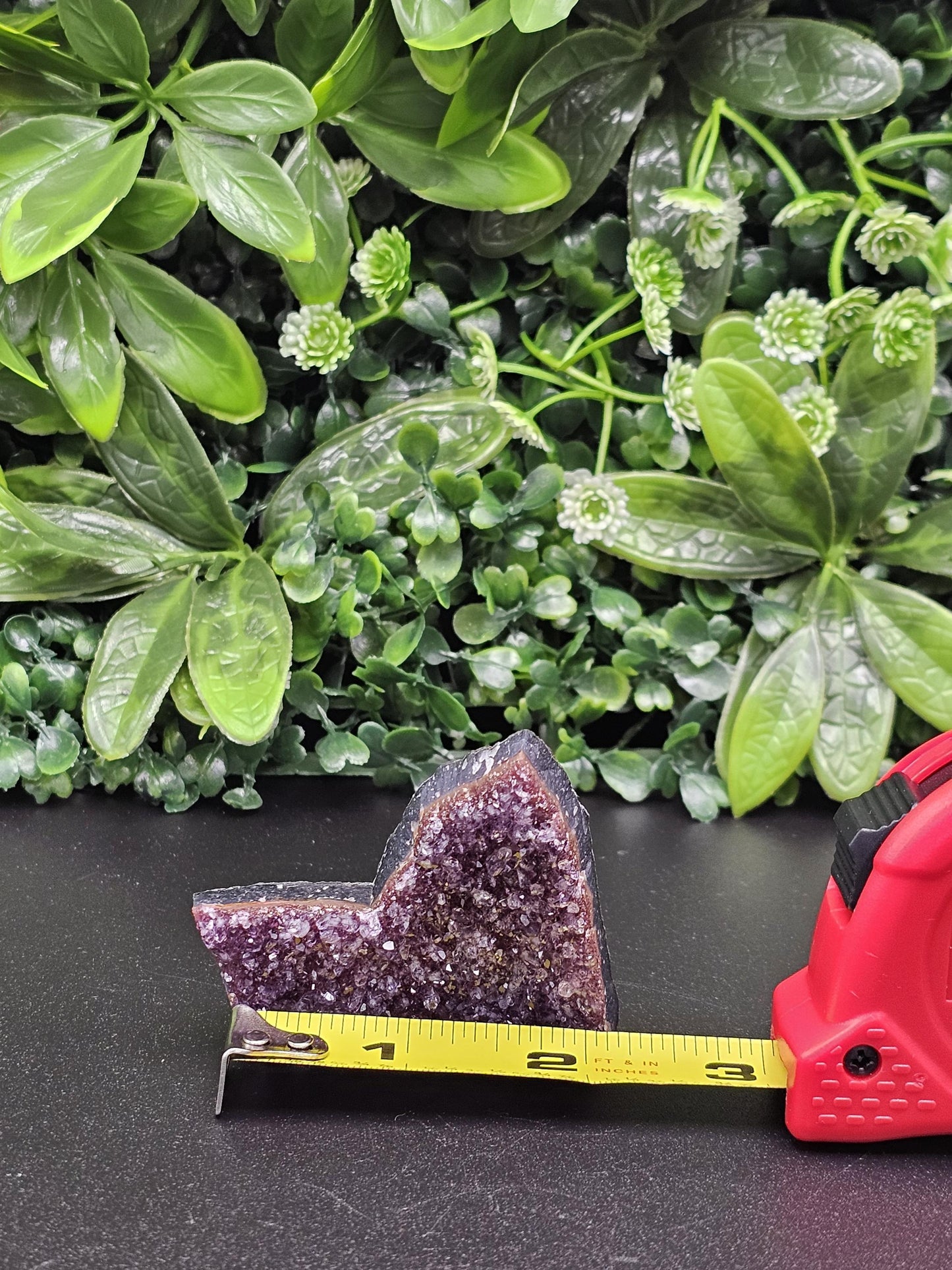 Rainbow Uruguay Amethyst Heart Cluster