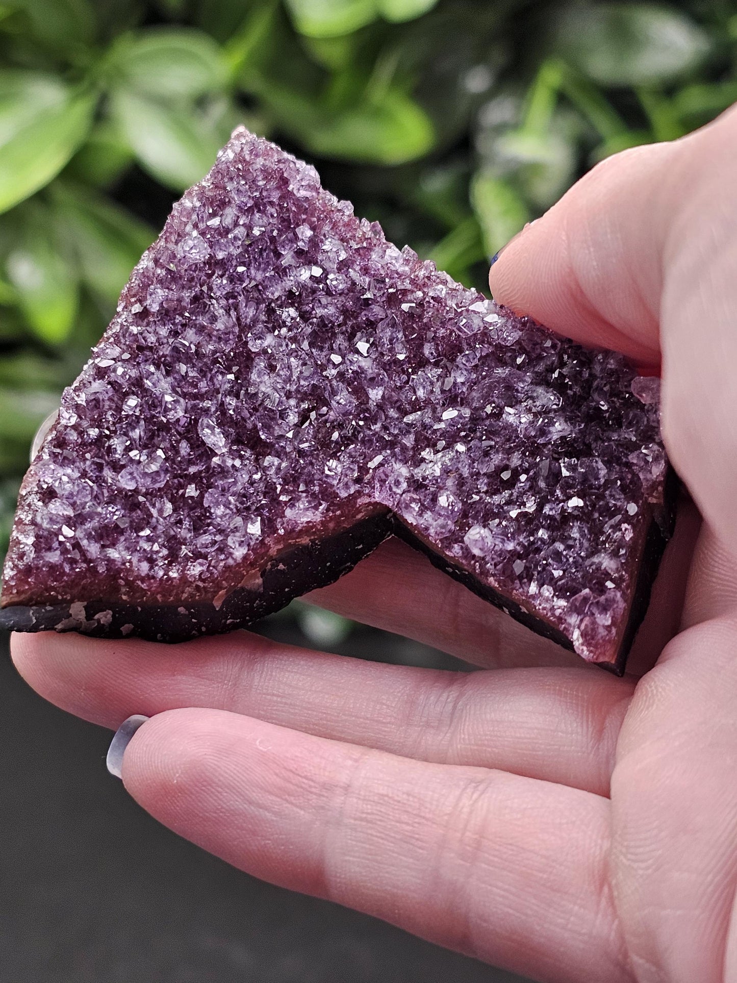 Rainbow Uruguay Amethyst Heart Cluster