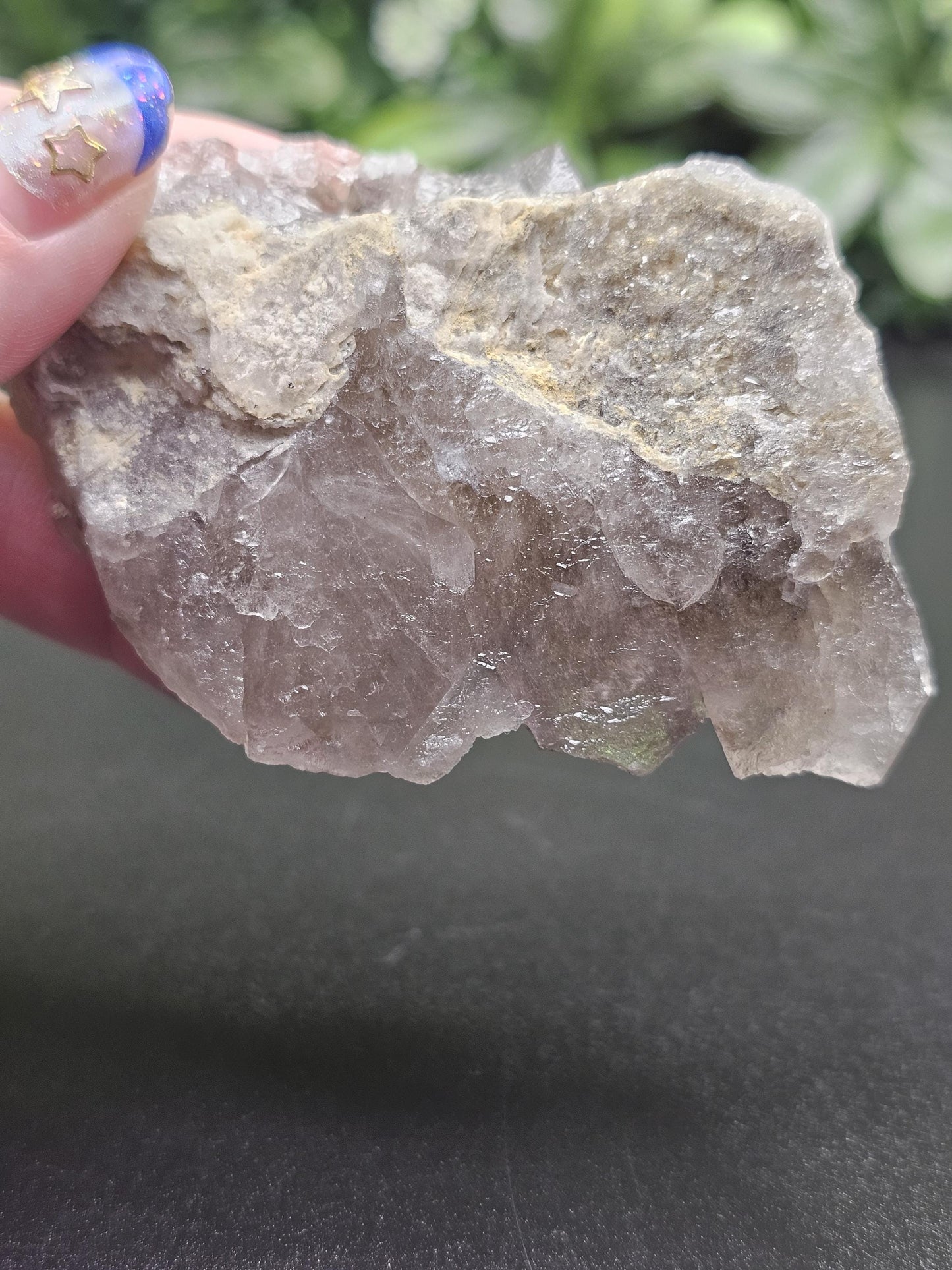 Dark Smoky Quartz Crystal Cluster