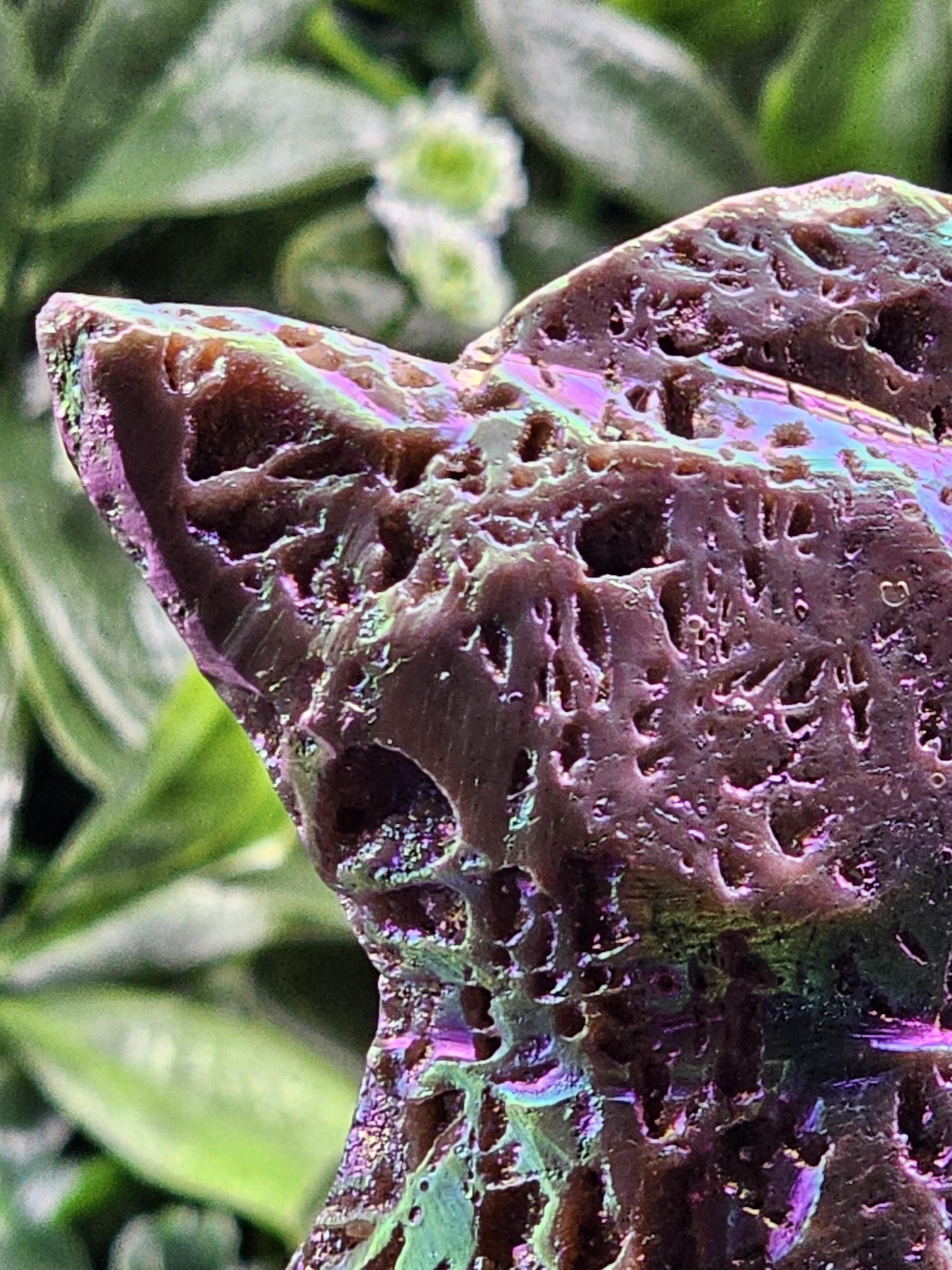 Angel Aura Sphalerlite Large Hen Carving