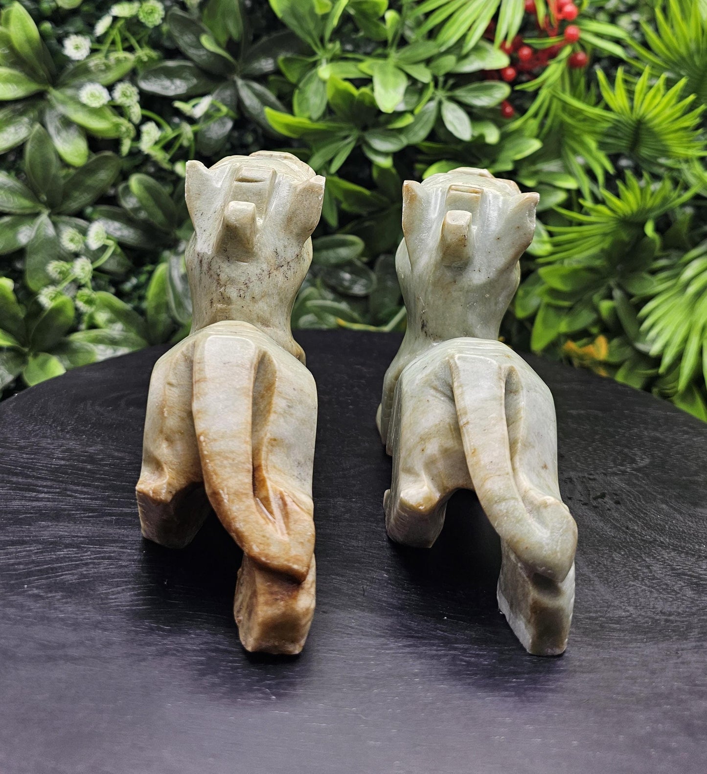 Fierce Chinese Jade Tiger Carving Large Size