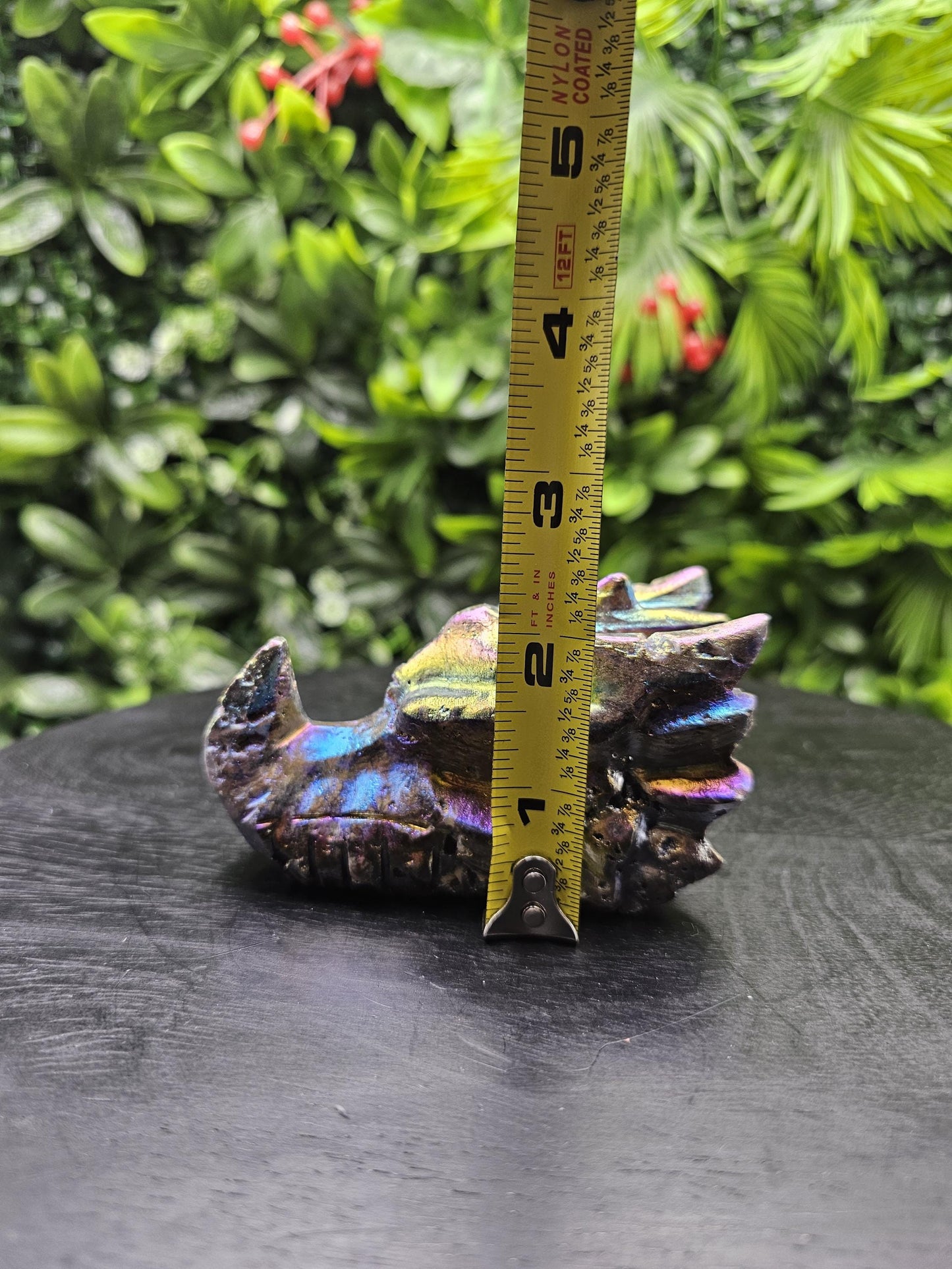Aura Sphalerite Dragon Head Crystal Carving