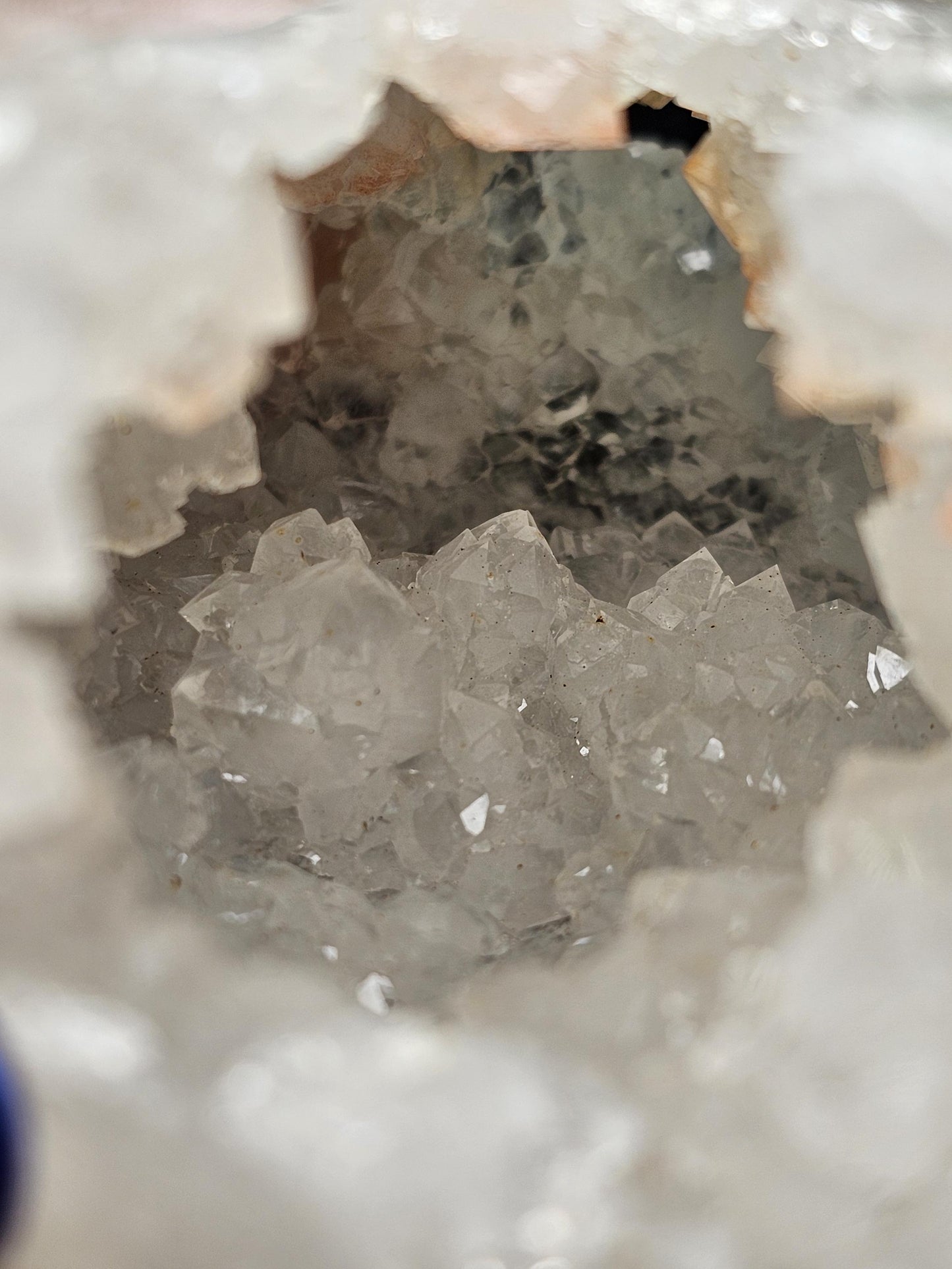 Sugar Snow Quartz Large Druzy Tower