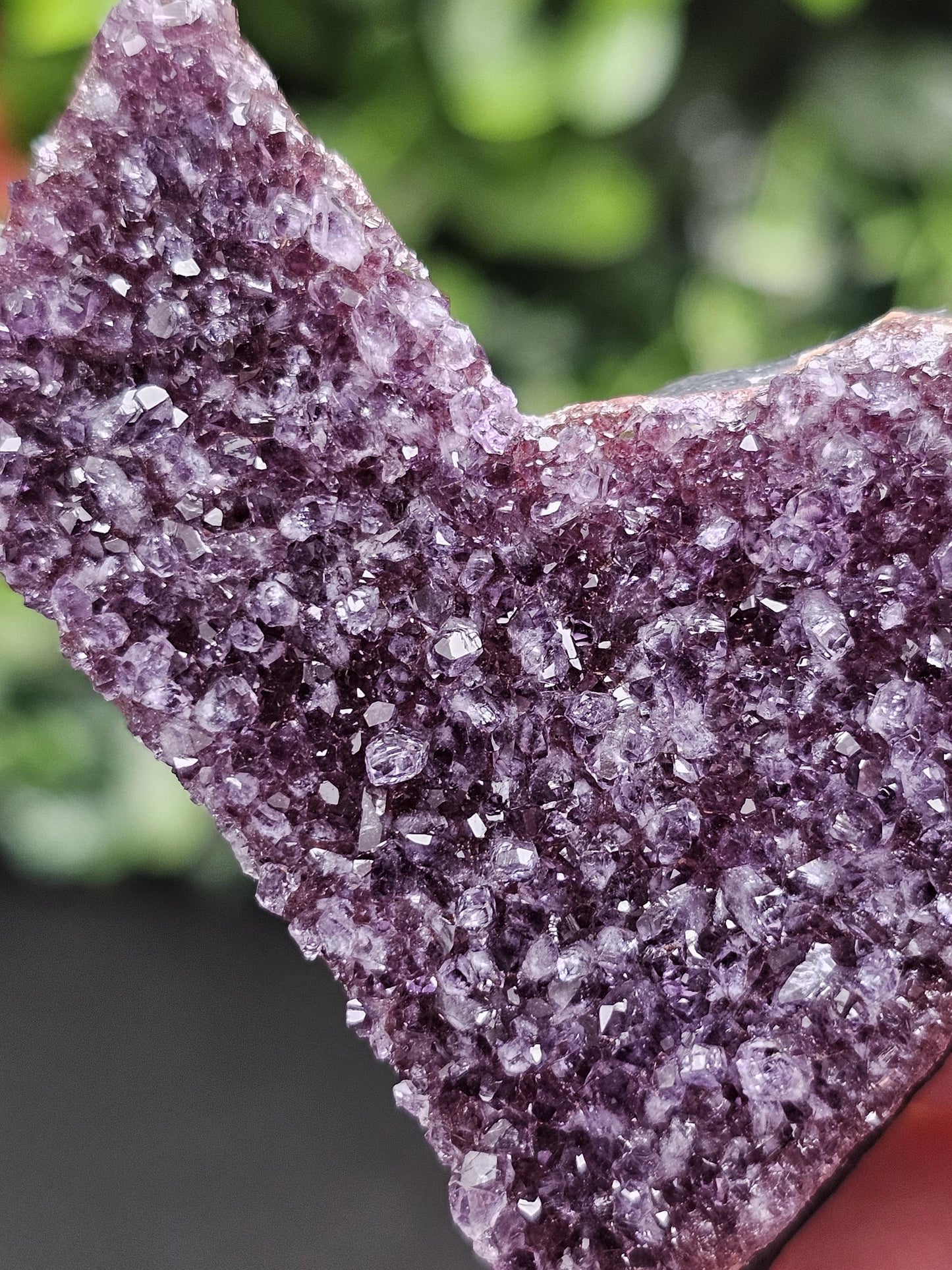 Rainbow Uruguay Amethyst Heart Cluster