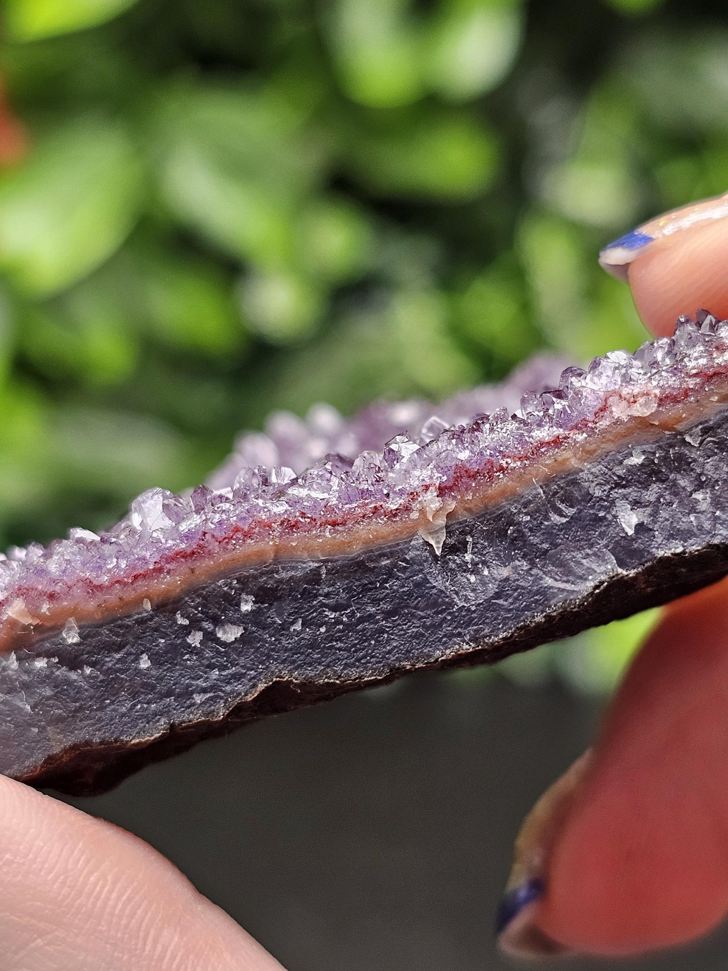 Rainbow Uruguay Amethyst Heart Cluster