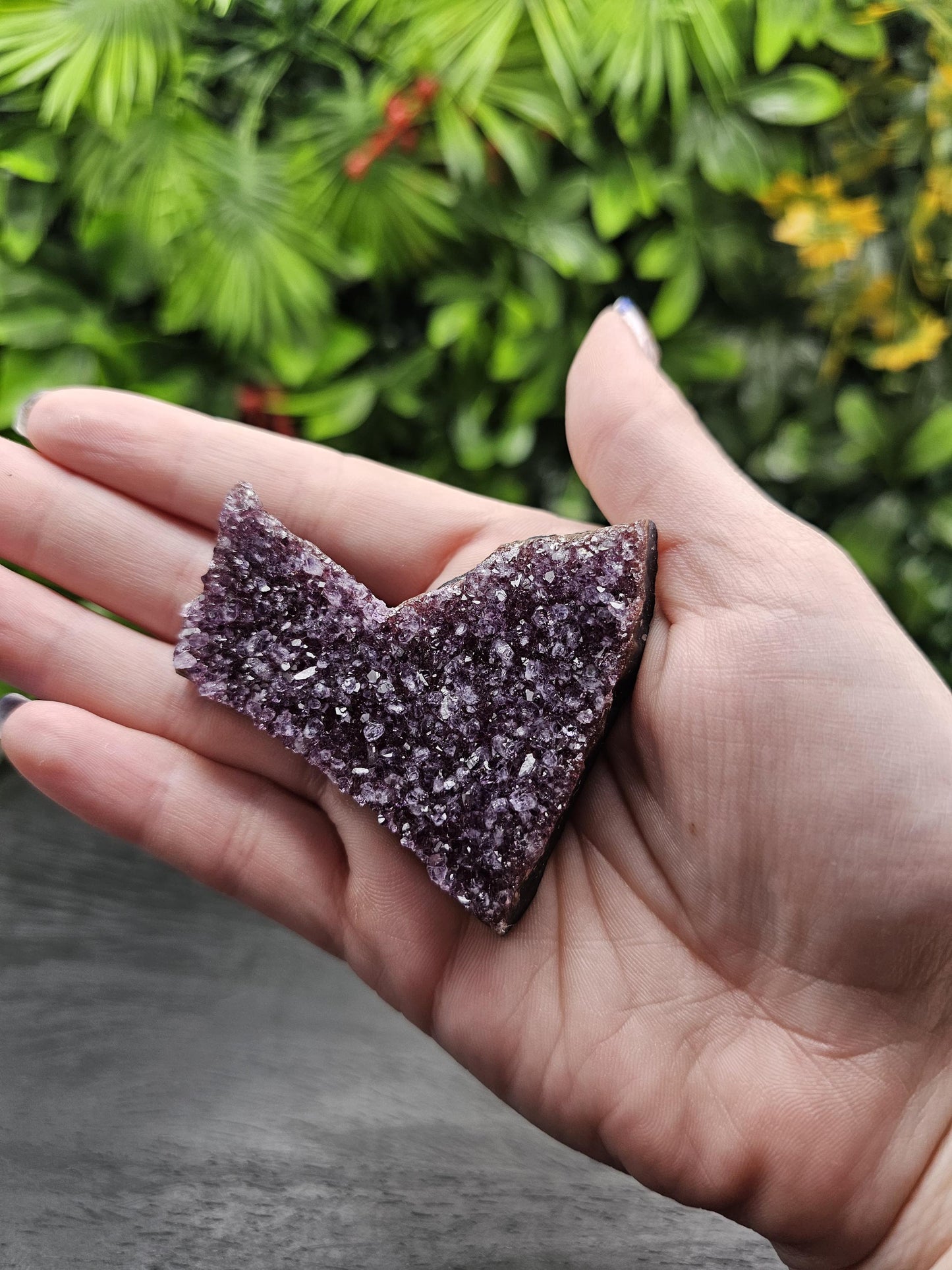 Rainbow Uruguay Amethyst Heart Cluster