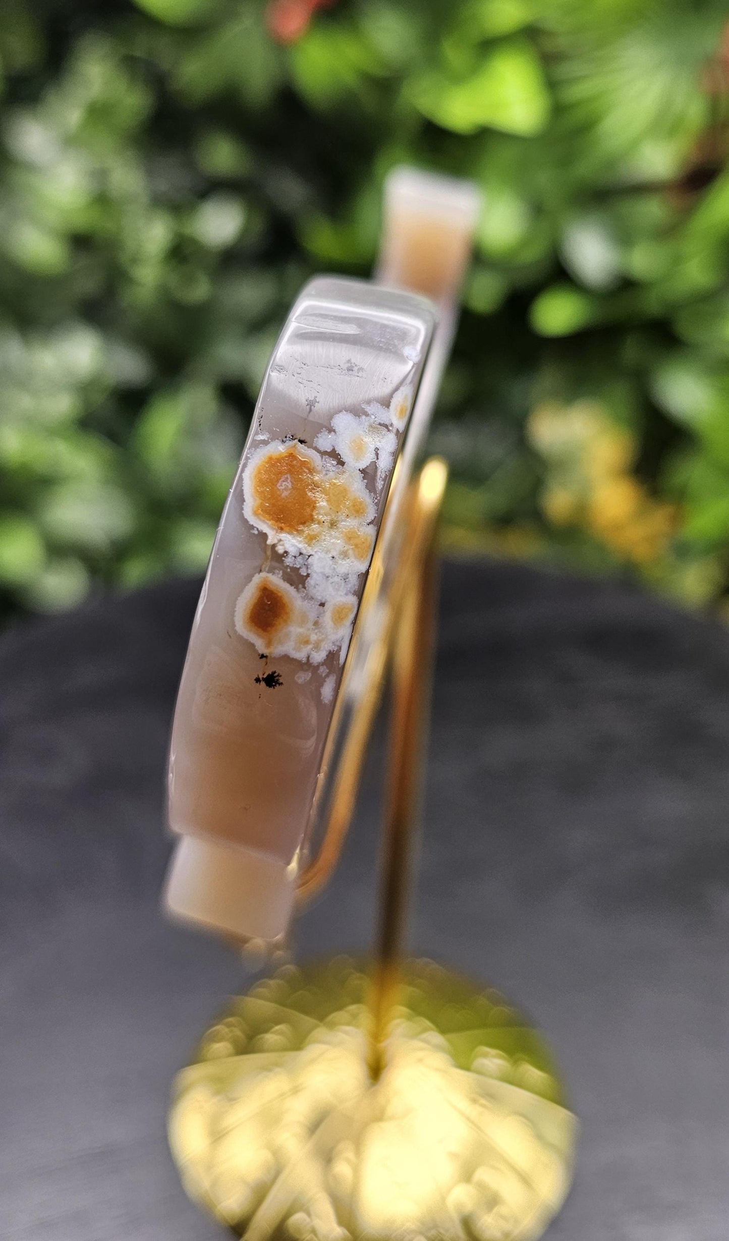 Unique Druzy Agate Bull Carving on Zodiac Stand
