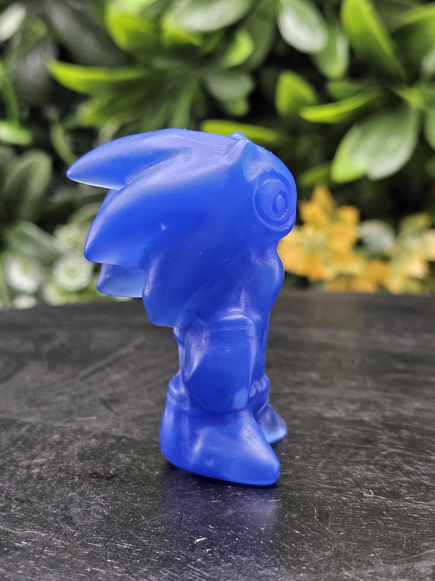 Blue Opalite Sonic the Hedgehog Crystal Carving