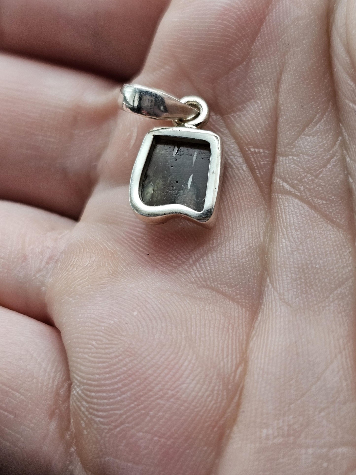 Sterling Silver Moldavite Pendant
