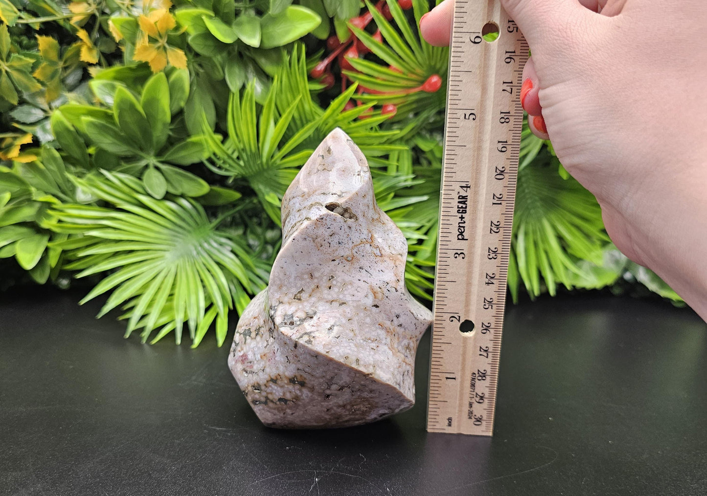Maravoto Ocean Jasper Crystal Flame
