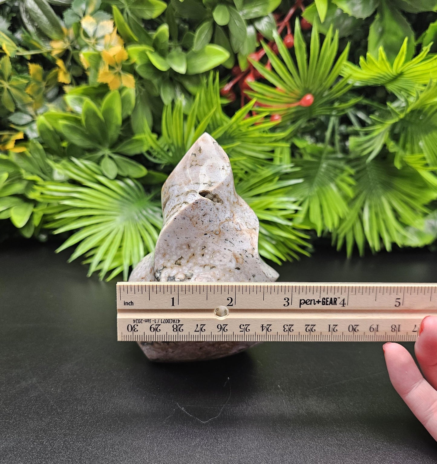 Maravoto Ocean Jasper Crystal Flame