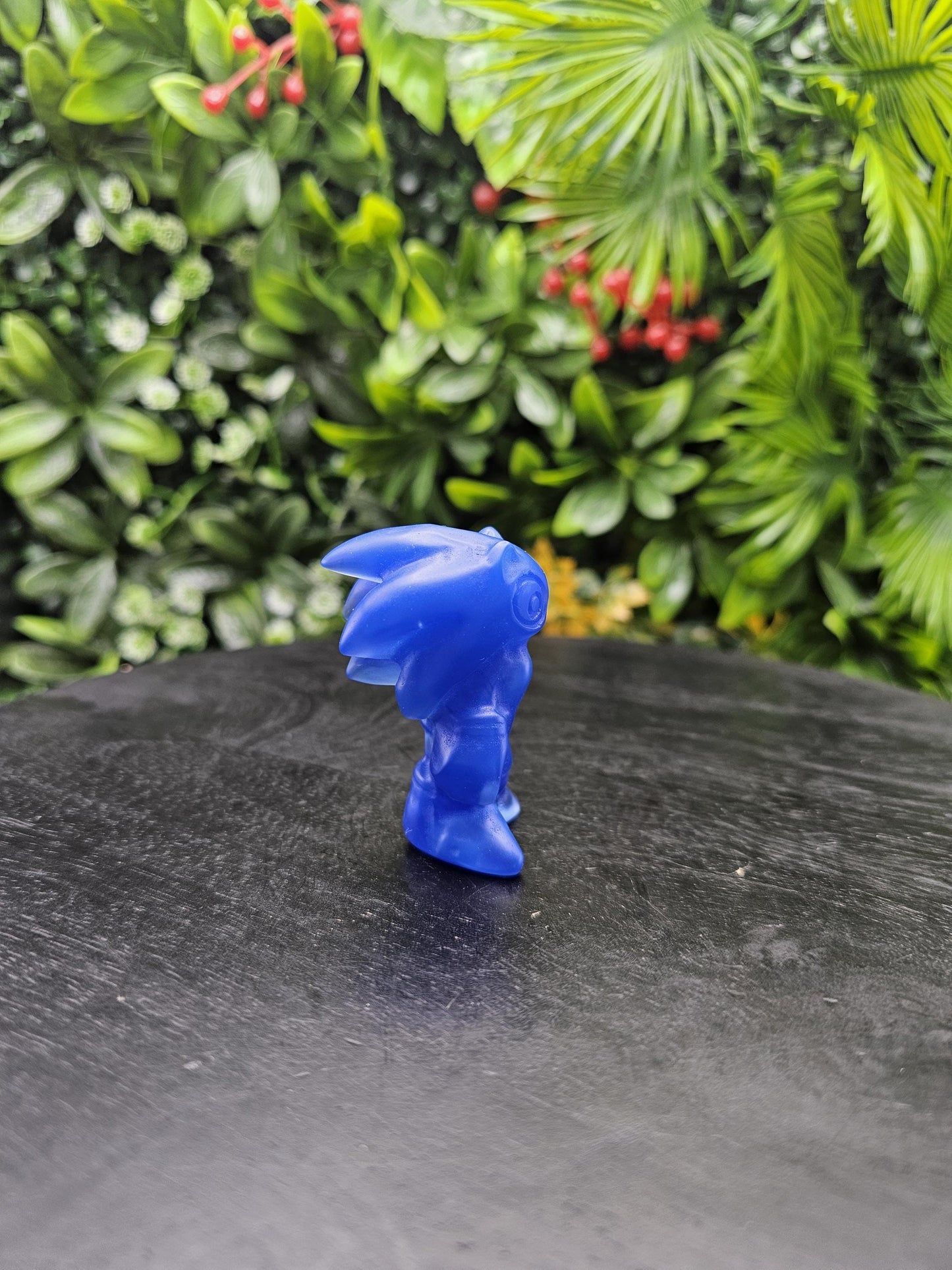 Blue Opalite Sonic the Hedgehog Crystal Carving