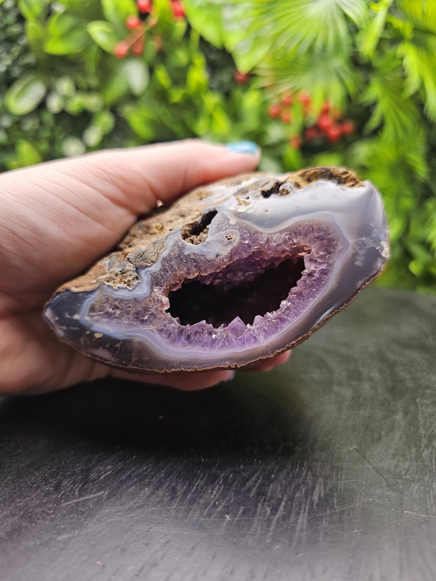 Amethyst Agate Geode