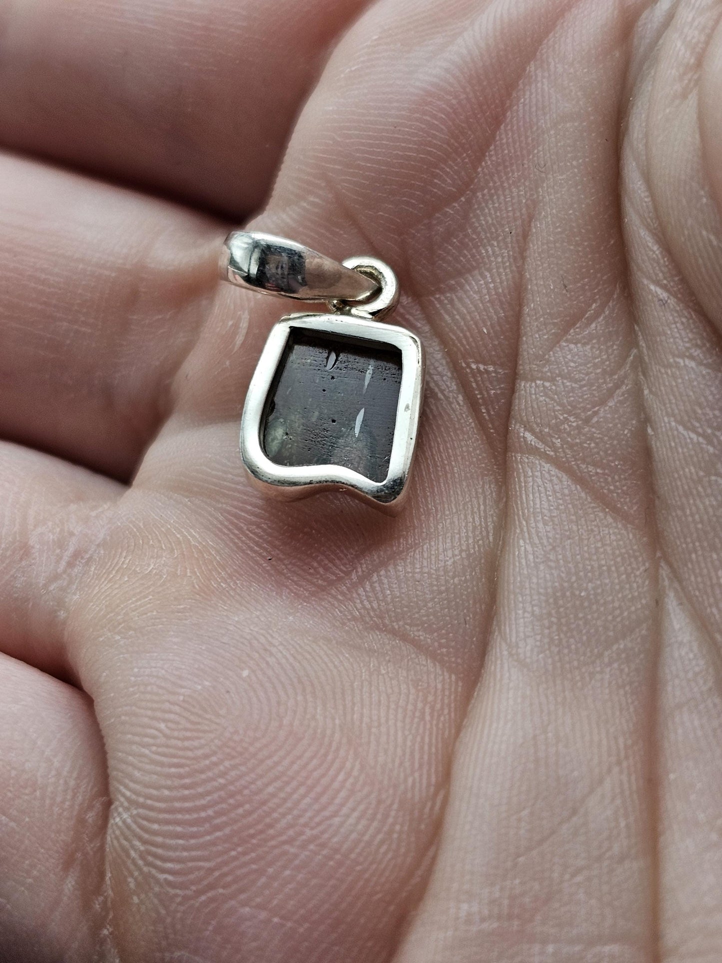 Sterling Silver Moldavite Pendant