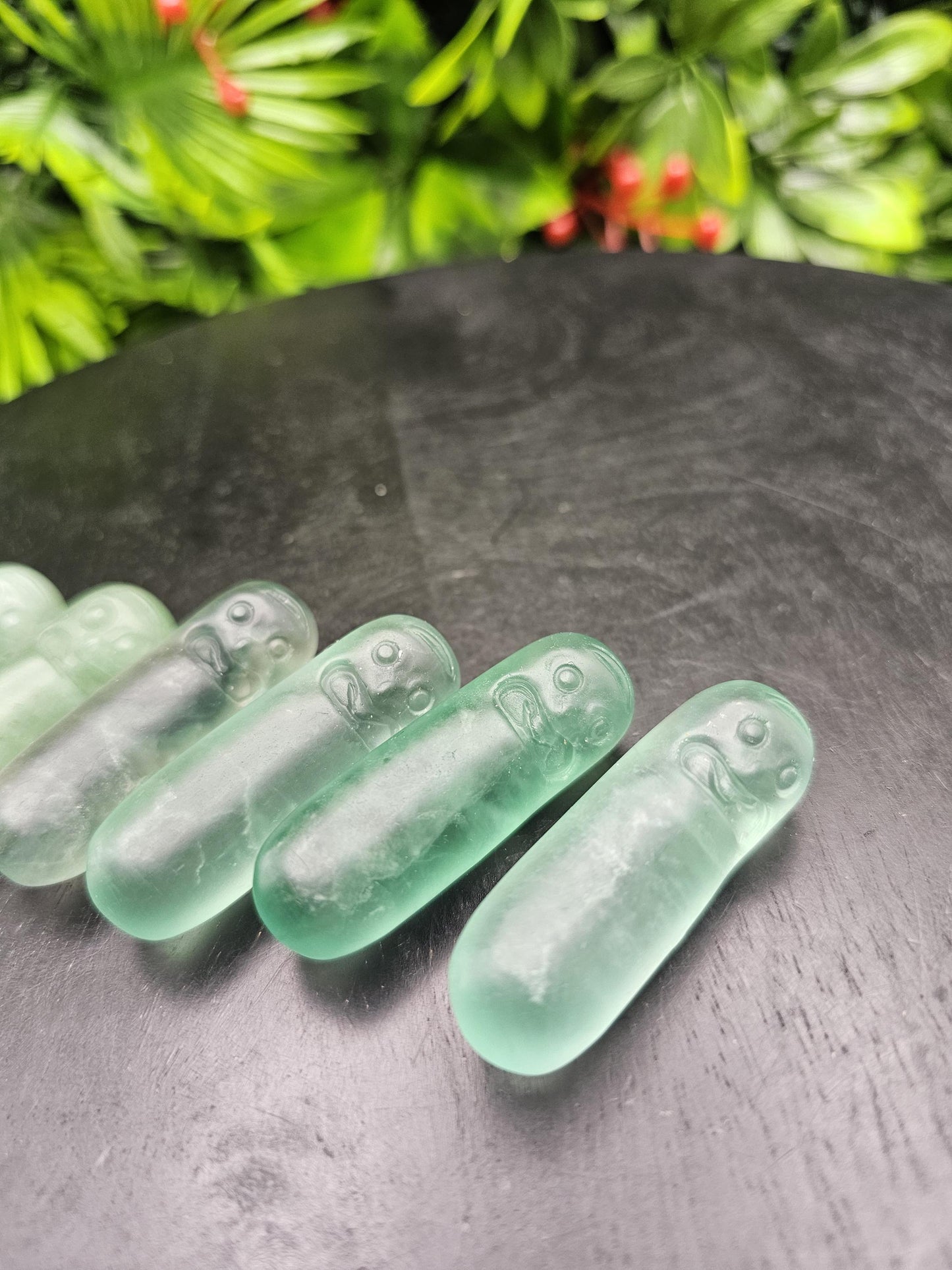 Crystal Pickle Ricks, Fluorite or Green Adventurine figurine from Rick and Morty
