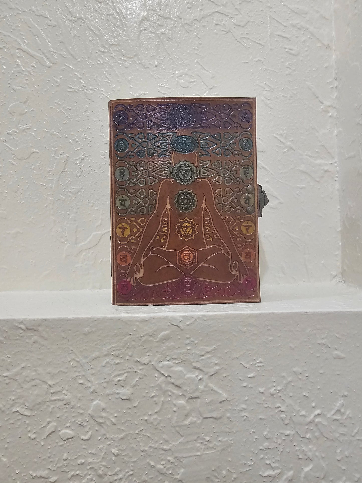 7 Chakra Leather Journal