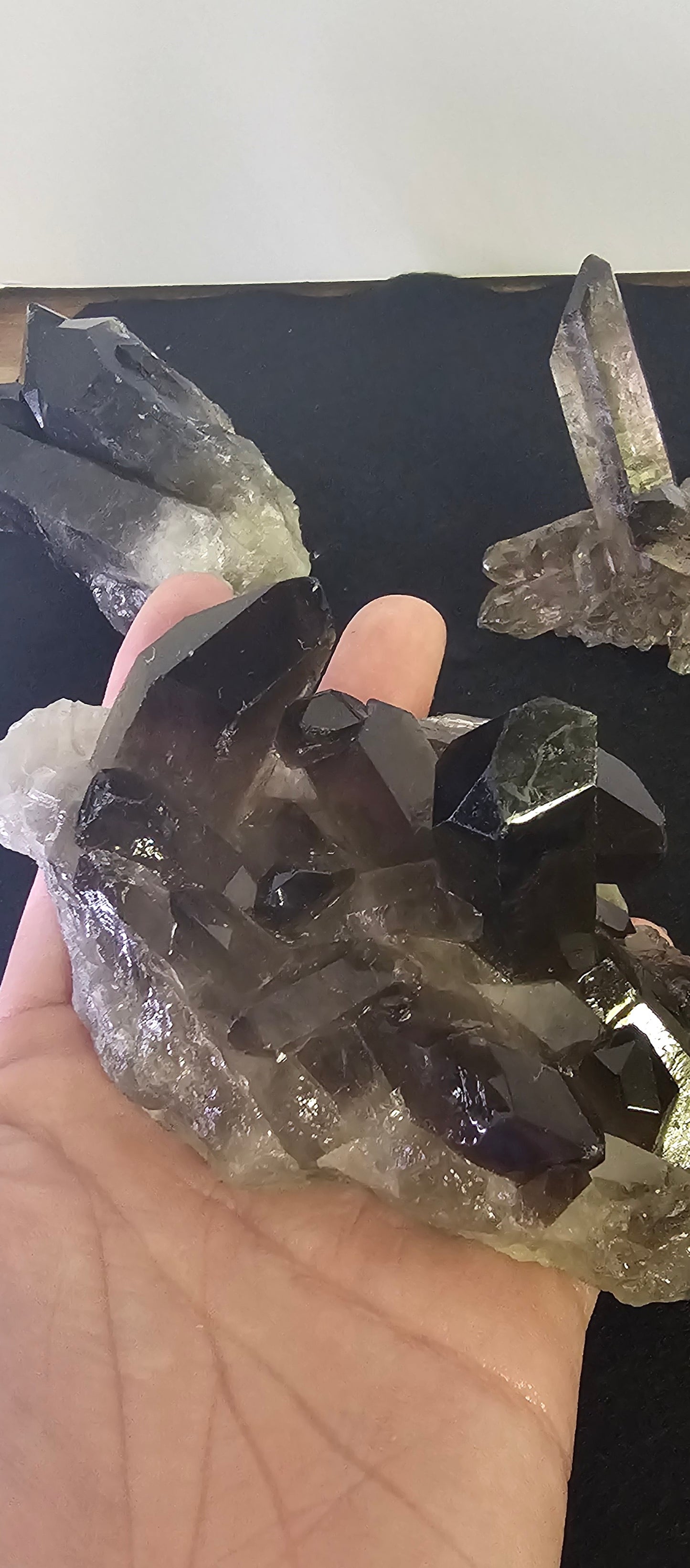 Smoky Quartz Crystal Cluster