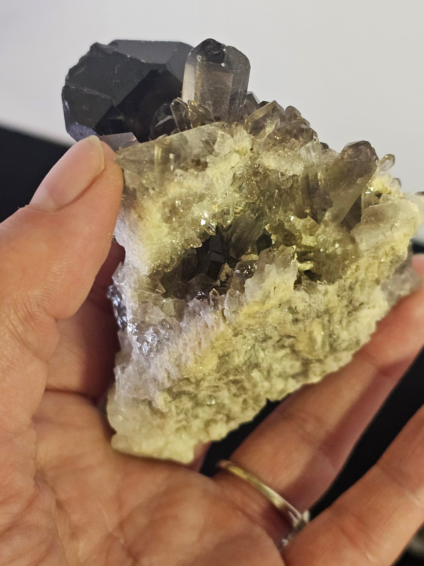 Smoky Quartz Crystal Cluster