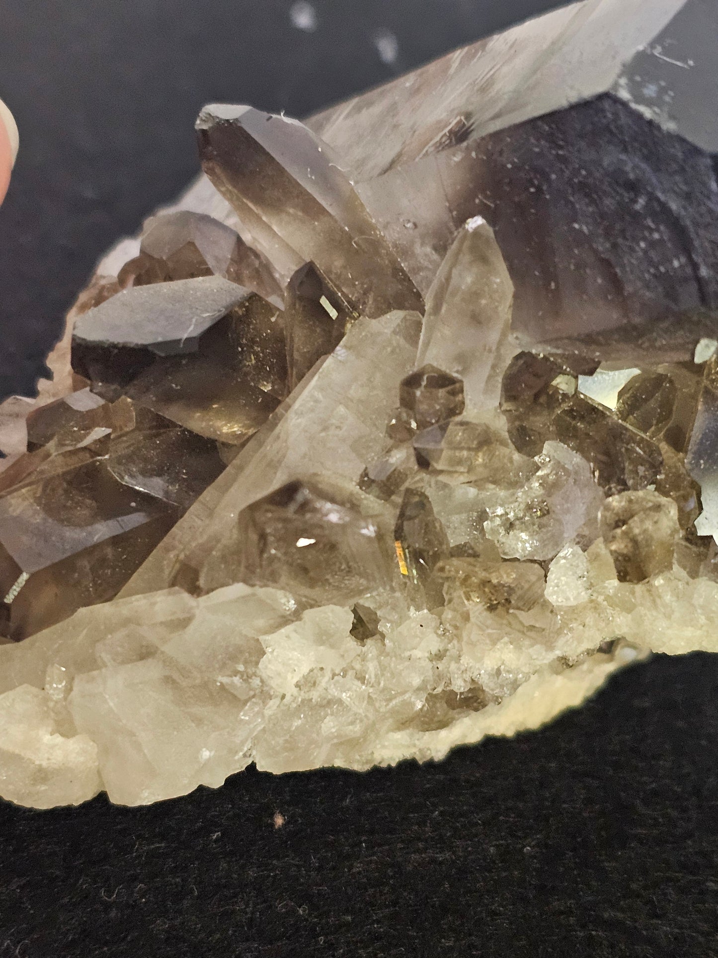 Smoky Quartz Crystal Cluster