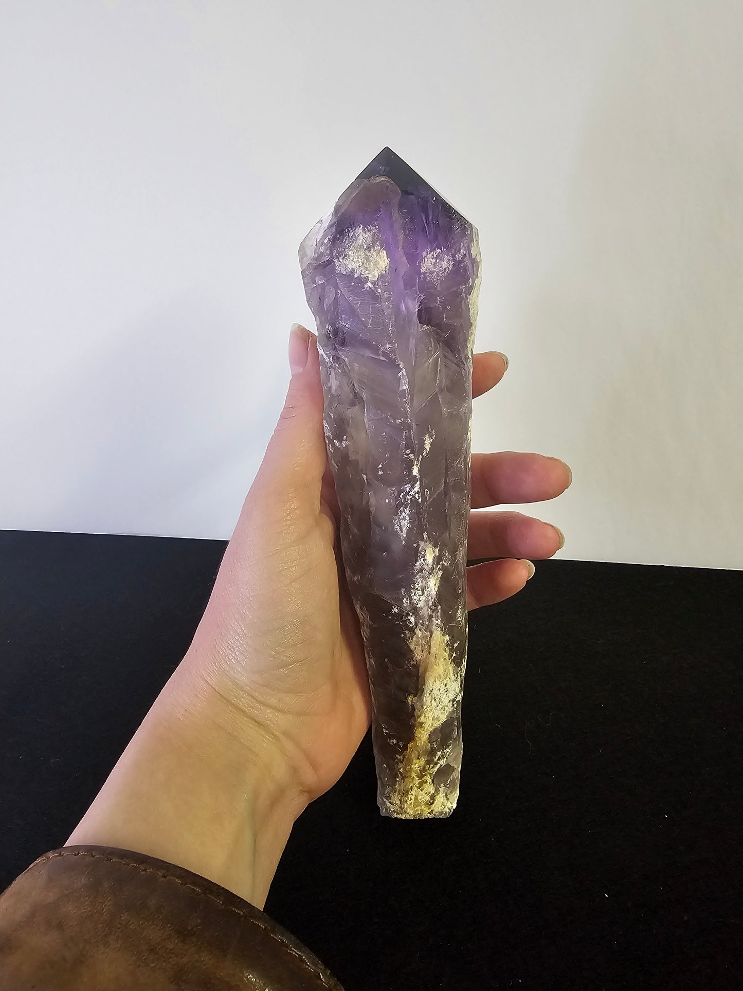 Giant amethyst dragon tooth