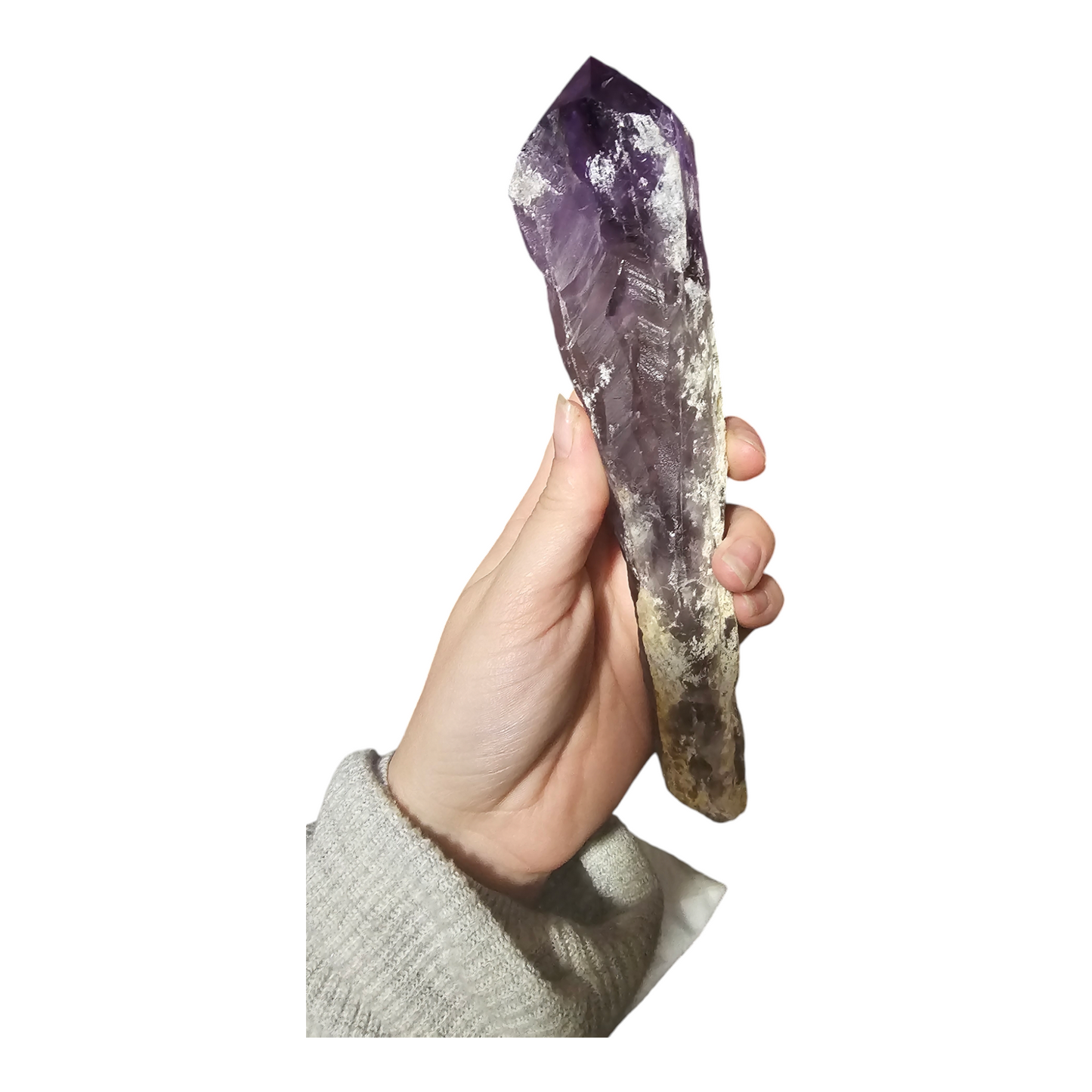 Giant amethyst dragon tooth