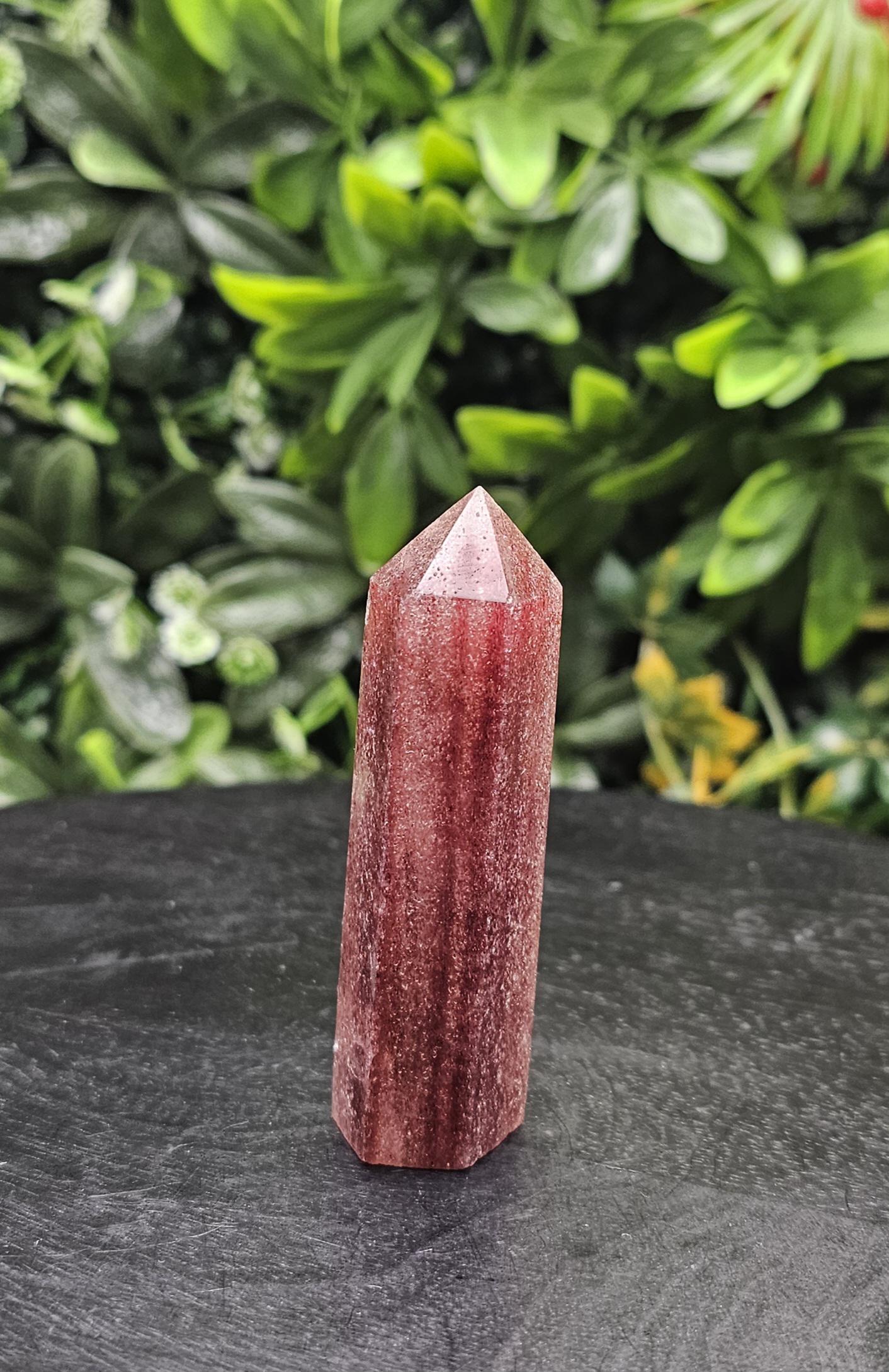 Strawberry Quartz Crystal Tower