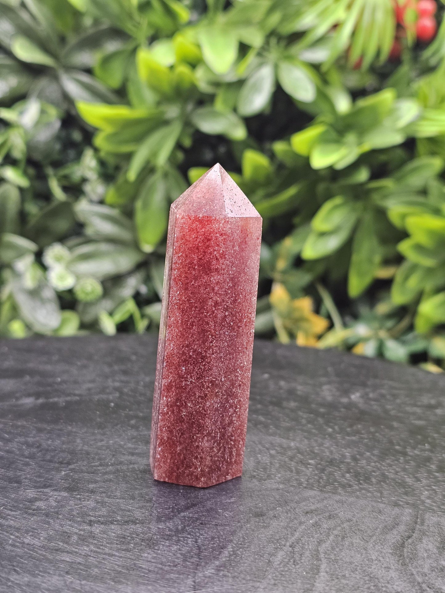 Strawberry Quartz Crystal Tower