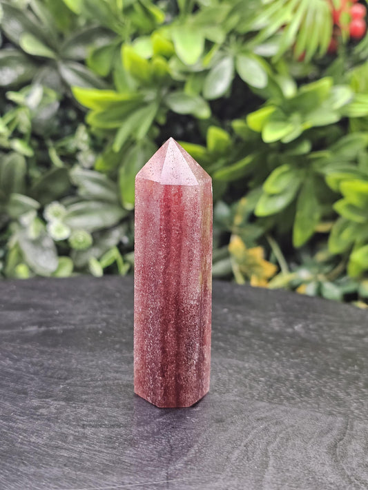 Strawberry Quartz Crystal Tower