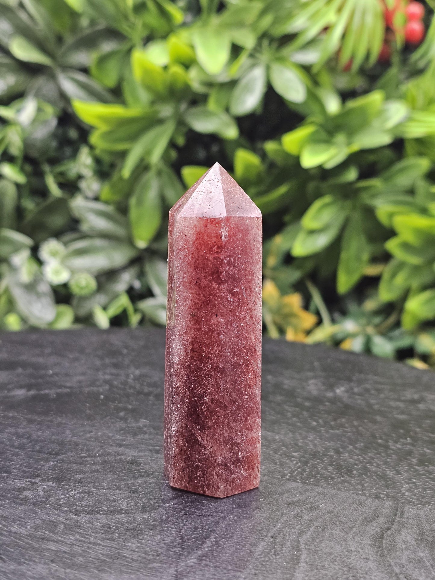 Strawberry Quartz Crystal Tower