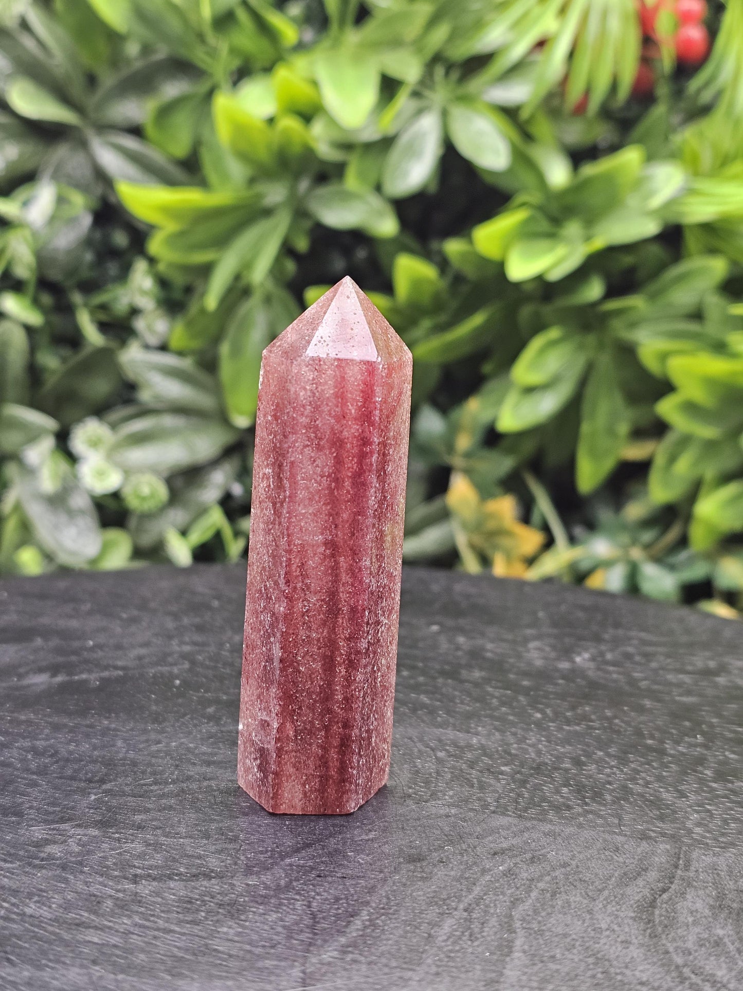 Strawberry Quartz Crystal Tower