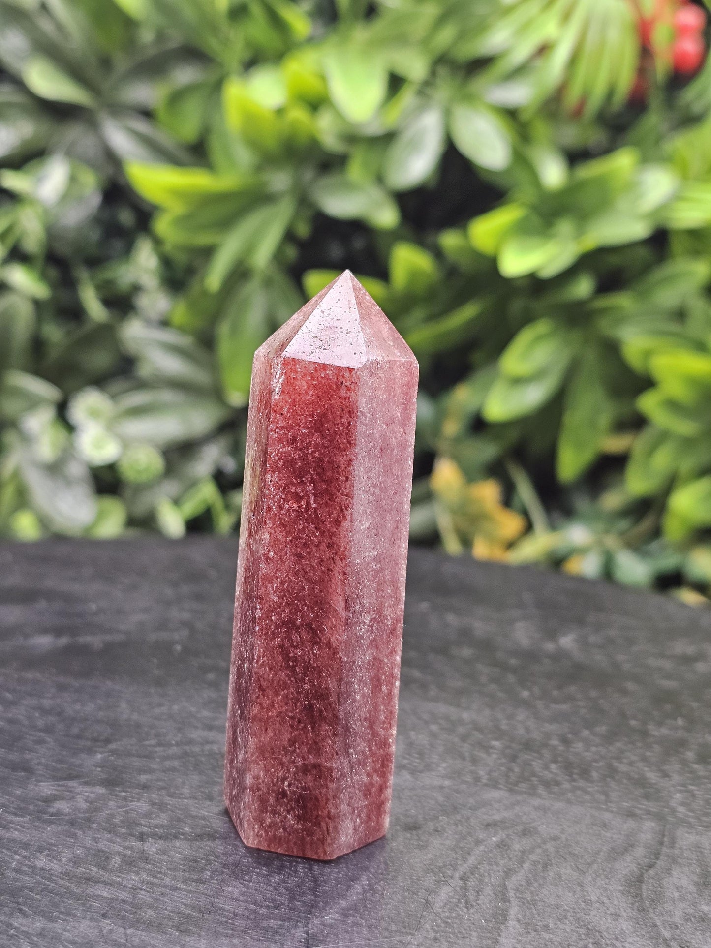 Strawberry Quartz Crystal Tower