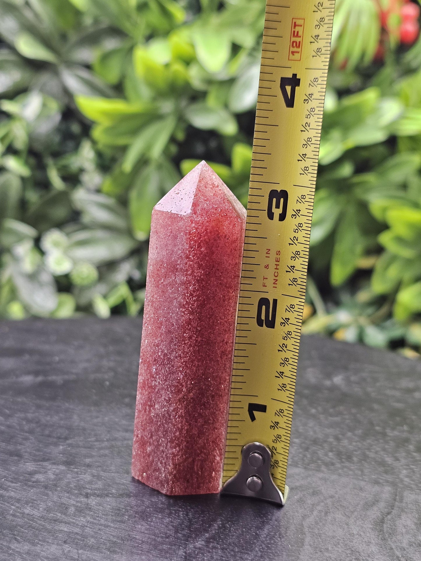 Strawberry Quartz Crystal Tower