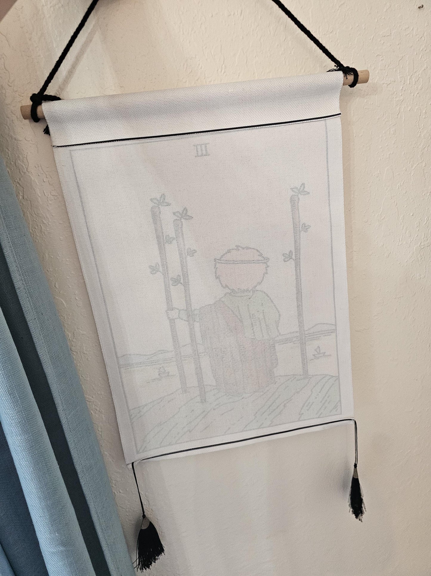Three of Wands Tarot Wall Hanging