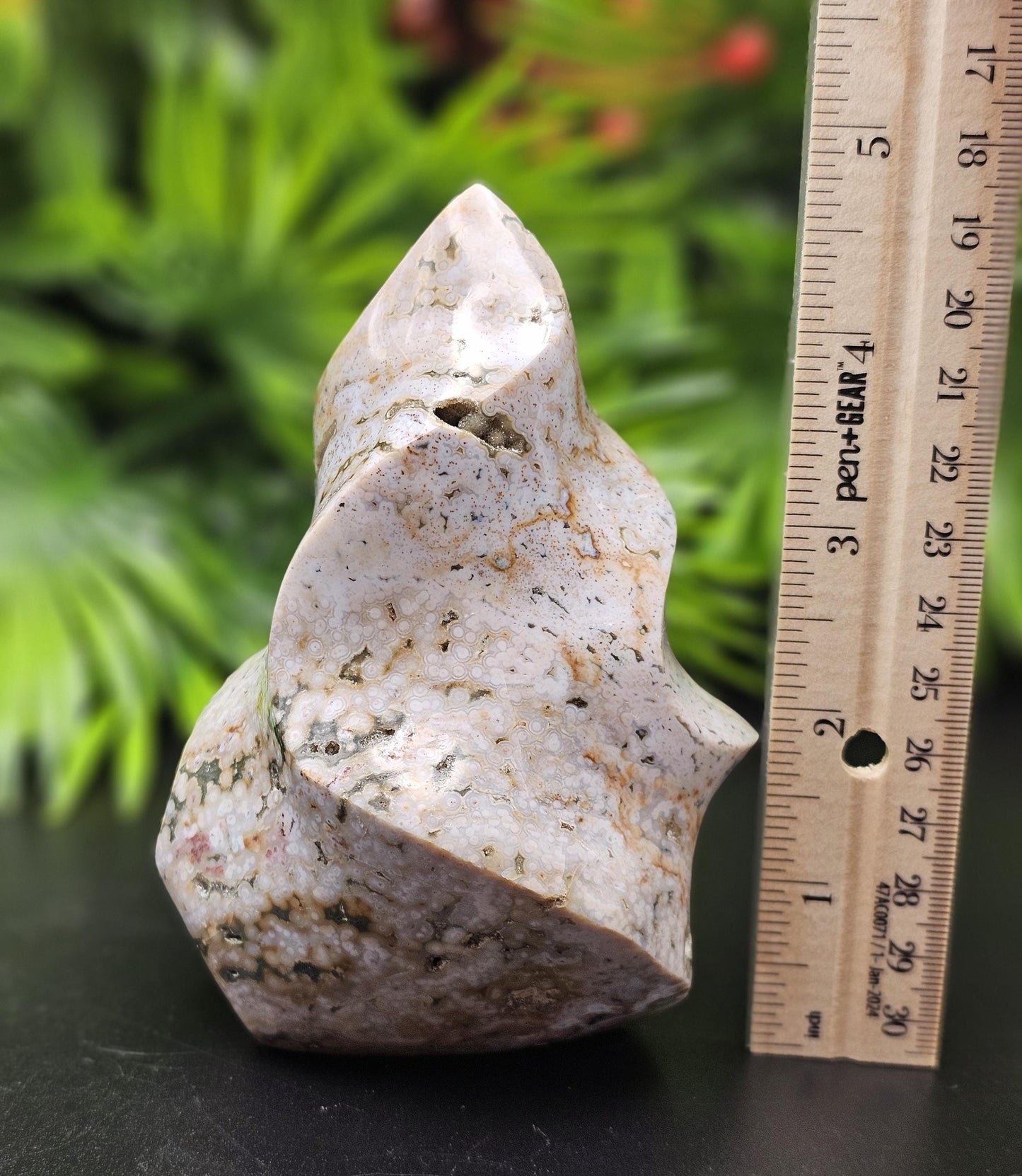 Maravoto Ocean Jasper Crystal Flame