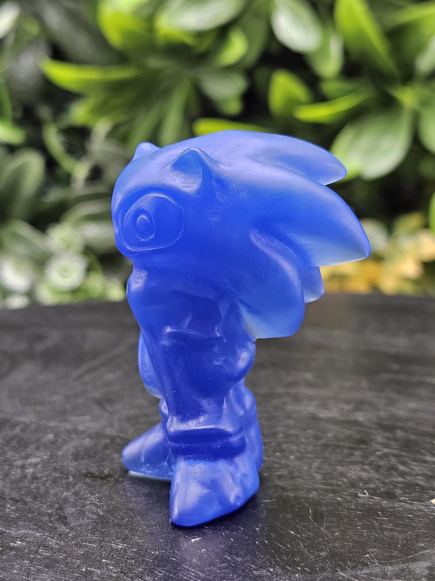 Blue Opalite Sonic the Hedgehog Crystal Carving