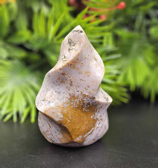 Maravoto Ocean Jasper Crystal Flame