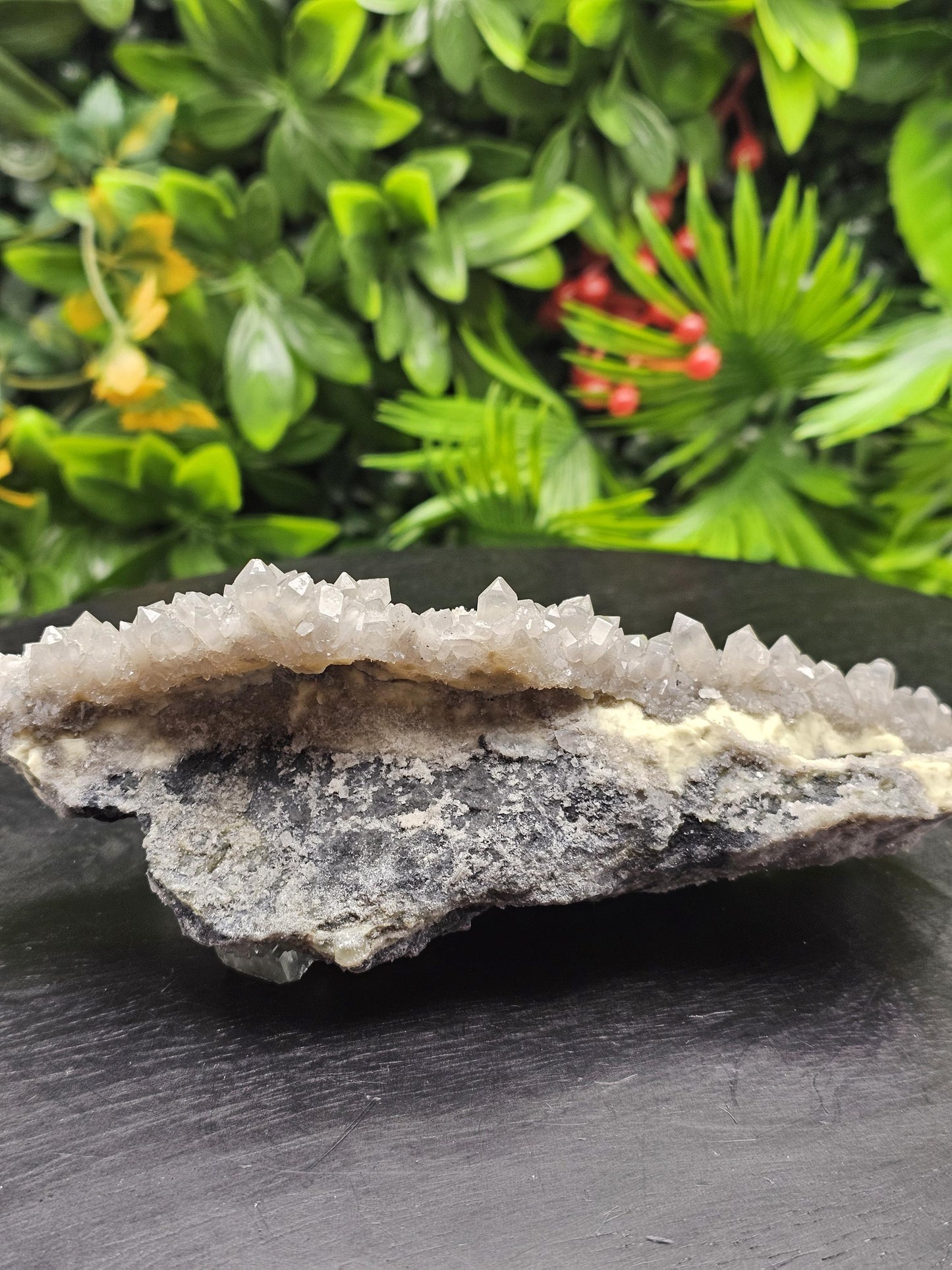 Rare and Majestic Natural Smoky Quartz with Green Fluorite Mixed Specimen.