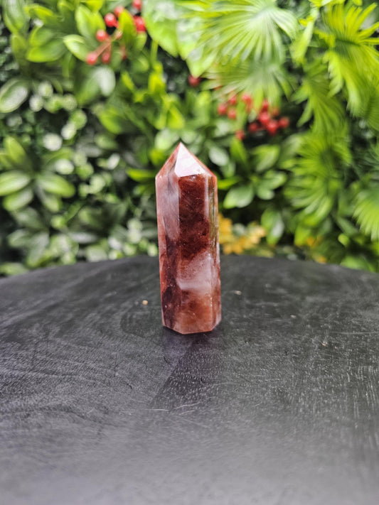 Fire Quartz Crystal Tower