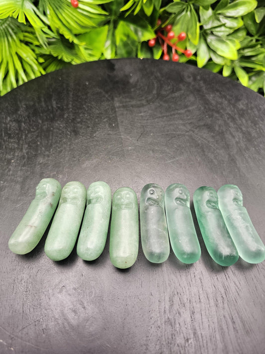 Crystal Pickle Ricks, Fluorite or Green Adventurine figurine from Rick and Morty